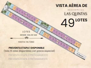 preventa de 49 lotes residenciales