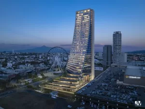 torre andeza con departamentos y locales comerciales