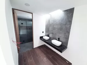 baño principal con regadera de masaje