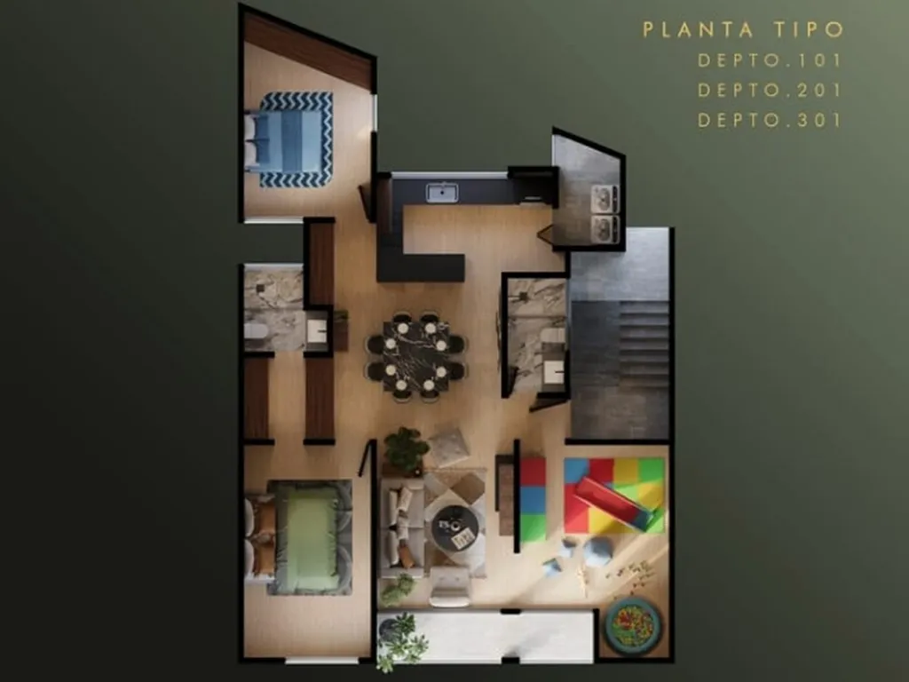 departamentos con 2 recamaras muy amplias