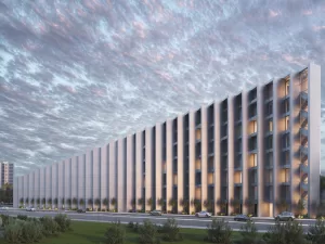 torre de 10 pisos con amenidades