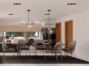 amplia sala comedor con terraza