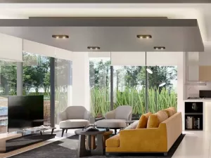 sala comedor con mucha luz natural