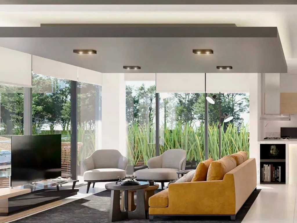 sala comedor con mucha luz natural