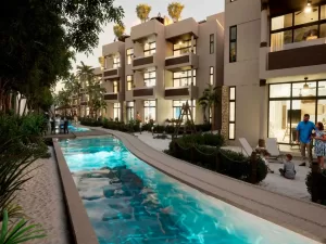 departamentos con alberca y amenidades