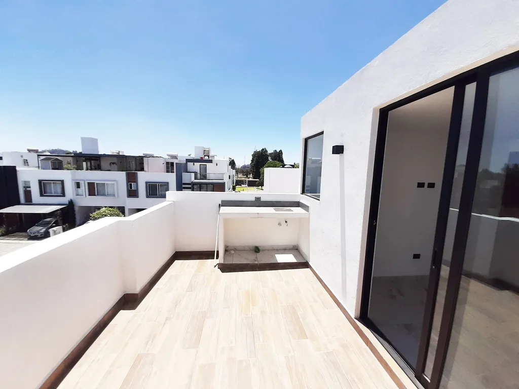 roof garden con tarja y asador