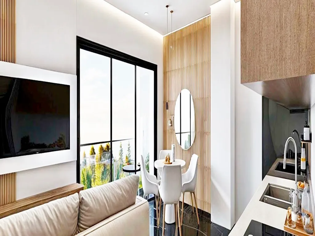 sala comedor muy iluminada