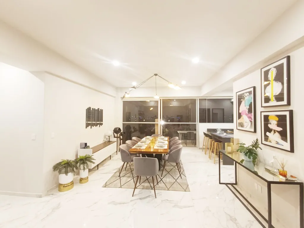 amplia sala comedor de lujo