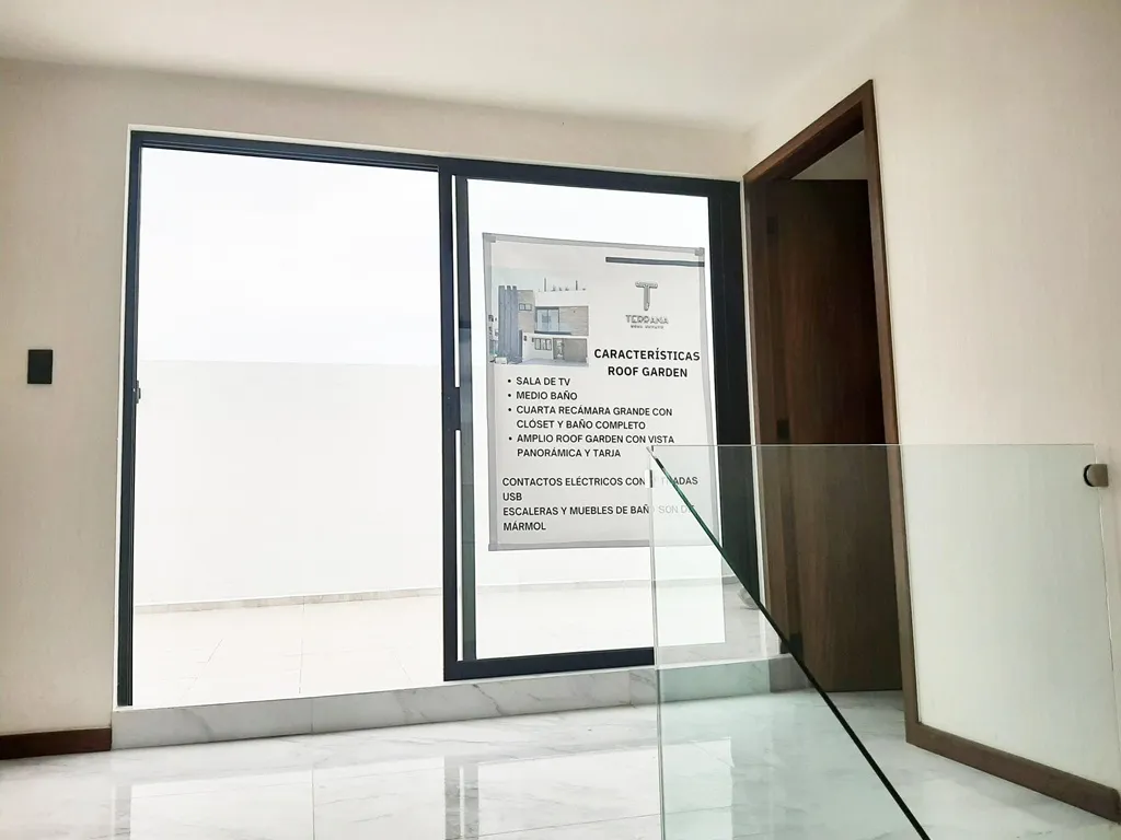 roof garden con sala de tv y recamara