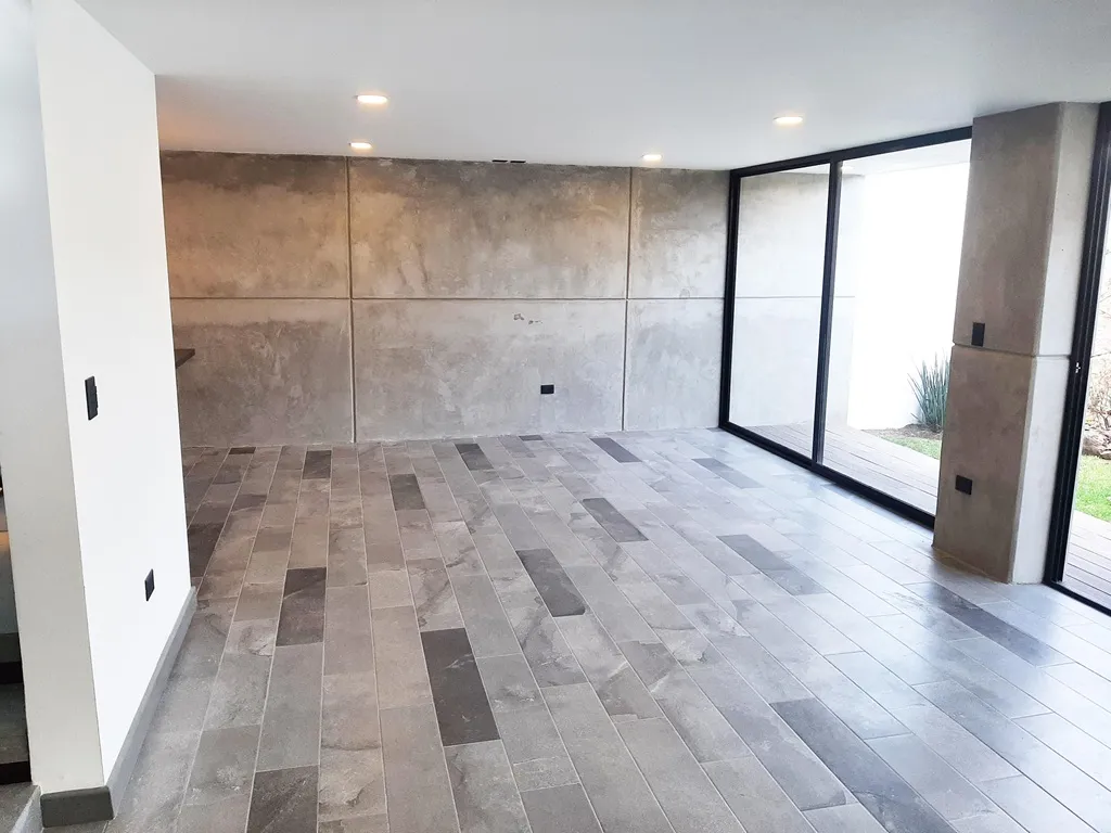 zotano con family room y área de bar