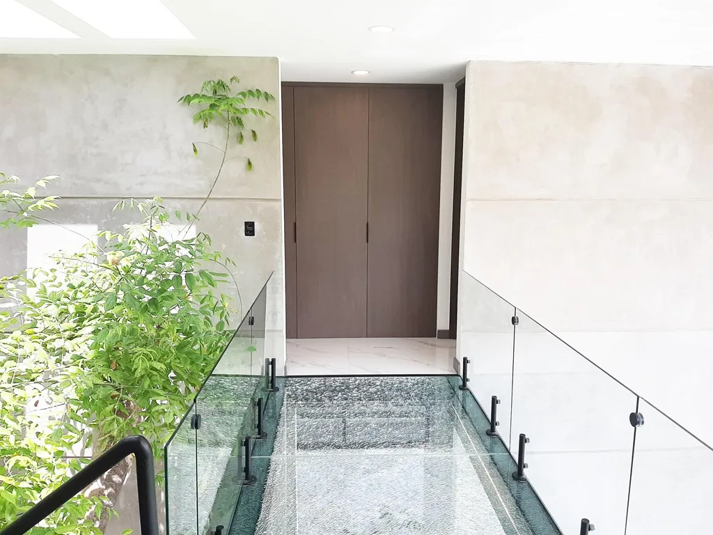 acceso a recamaras con vista a los volcanes