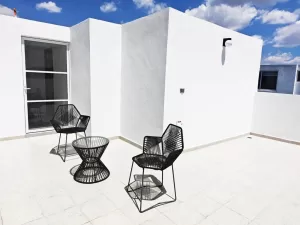 roof garden con vista a los volcanes